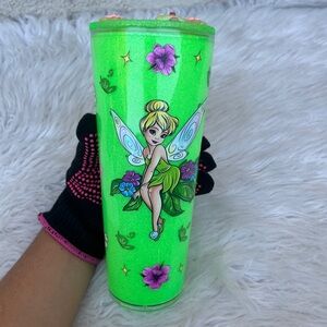 Snow Globe Tumbler 24oz Double Wall Green